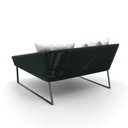 Ver imagem 3 de Chaise Quadrada Maldivas Verde Militar Branco
