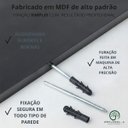 Ver imagem 4 de Prateleira Grossa Madeira MDF Suporte Invisível 120x15 cm:Preto