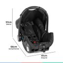 Ver imagem 5 de Bebe Conforto Cadeirinha Auto Infantil 0 Até 13Kg Dispositivo de Retenção Grid Black Galzerano Bebê