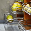Ver imagem 3 de Gaveta Deslizante 570mm Aramada Fruteira em Aço Inox Corrediça para Cozinha para Frutas