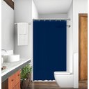 Ver imagem 1 de Cortina Box de Tecido Poliéster com Gancho:azul