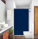 Ver imagem 1 de Cortina Box de Tecido Poliéster com Gancho:azul