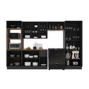 Ver imagem 3 de Armário de Cozinha Modulada Completa Fidelitá Nara 100% MDF 5 Peças 350cm 16 Portas 2 Gavetas com