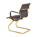 Ver imagem 3 de Cadeira de Escritório Eames Cinza - Fixa | Dourado Matte