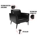 Ver imagem 5 de Kit 2 Poltronas Pés Villach Marisa Corano D03 - D'Rossi Preto