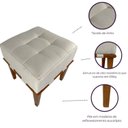 Ver imagem 4 de Puff Quadrado para Sala de Estar