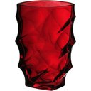Ver imagem 1 de Vaso Decorativo Enfeite Casa Ondas Home&co Vidro 19x12x12cm Vermelho