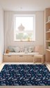 Ver imagem 3 de Tapete Quarto Infantil 1,00x1,50 Antider Domani Foguete