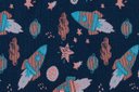 Ver imagem 5 de Tapete Quarto Infantil 1,00x1,50 Antider Domani Foguete