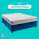 Ver imagem 4 de Cama Box Bau Azul Casal + Colchão D23 D23 Inducol