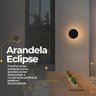 Kit 5 Arandela Eclipse 12w Led Externa Interna para Parede Branco Quente 3000k - 7
