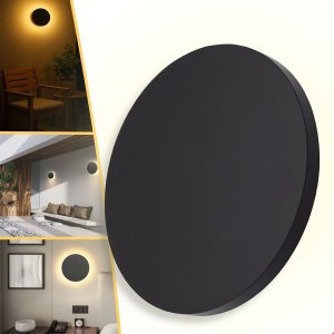 Kit 5 Arandela Eclipse 12w Led Externa Interna para Parede Branco Quente 3000k