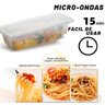 Pote com Tampa Faça Fácil Cozimento Microondas Macarrão - 1