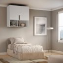 Ver imagem 3 de Módulo Aéreo para Cama de Solteiro Mdf Altezza Clean Belmax:branco