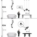 Ver imagem 4 de Conjunto Lustres para Sala de Estar e Sala de Jantar Mbm - Marfim