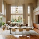 Ver imagem 5 de Conjunto Lustres para Sala de Estar e Sala de Jantar Mbm - Marfim