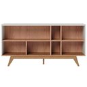 Ver imagem 3 de Buffet Ravel Industrial 3 Portas MDF-MDP Off White Matte Freijó Colibri Móveis