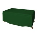 Ver imagem 2 de Calçadeira Recamier Baú Casal 140cm Greta Suede Verde - DS Estofados