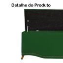 Ver imagem 3 de Calçadeira Recamier Baú Casal 140cm Greta Suede Verde - DS Estofados
