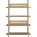 Ver imagem 6 de Escrivaninha e Estante 28974 Palhinha Pes Metal Hanover Dourado Artesano