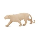 Ver imagem 1 de Escultura Decorativa Leopardo Bege em Poliresina 12,5x36cm Mart
