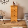 Cômoda Madeira Maciça 6 Gavetas Colmar Mel Idimex - 2