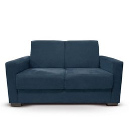 Sofá Estofado 2 Lugares Sala Estar Recepção Natália Suede Cor:azul Marinho - 2