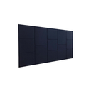 Ver imagem 1 de Cabeceira Estofada Queen 13 Blocos Não É Segredo Suede Liso Azul Marinho 160x60