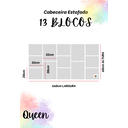 Ver imagem 4 de Cabeceira Estofada Queen 13 Blocos Não É Segredo Suede Liso Azul Marinho 160x60