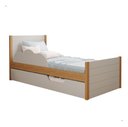 Ver imagem 2 de Bicama Infantil Solteiro 100% MDF Bibox com Cama Auxiliar:Faura/Nature/Off White