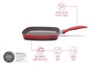 Ver imagem 2 de Grill Brinox 24x24x3cm 1,35l Smart Vermelho