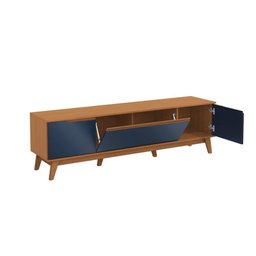 Rack Kappesberg 3 Portas Canela/azul Profundo 180cm - 7