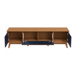 Rack Kappesberg 3 Portas Canela/azul Profundo 180cm - 8