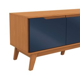 Rack Kappesberg 3 Portas Canela/azul Profundo 180cm - 5