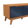 Rack Kappesberg 3 Portas Canela/azul Profundo 180cm - 5
