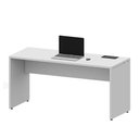 Ver imagem 4 de Mesa Escritório Plataforma 150cm 1 Cx de Tomada Pé Painel F5 Cor:cinza