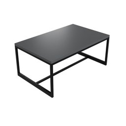Mesa de Centro Decorativa 70x30,3x44 cm - Base de Aço Metalon Cor Preta - 1