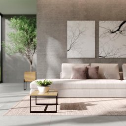 Mesa de Centro Decorativa 70x30,3x44 cm - Base de Aço Metalon Cor Preta - 2