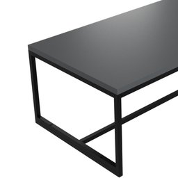 Mesa de Centro Decorativa 70x30,3x44 cm - Base de Aço Metalon Cor Preta - 3