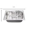 Cuba Gourmet Cozinha Aço Inox 201 com Acessórios Tamanho 60 X 42 Cm - 2