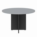 Ver imagem 5 de Mesa Corporativa Circular 120 cm X 120 cm Pés Painel com Regulagem de Altura para 4 a 6 Pessoas F5