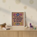 Ver imagem 1 de Quadro Decorativo Místico - Energia 24x18cm Mold Preta Vidro