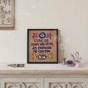 Ver imagem 2 de Quadro Decorativo Místico - Energia 24x18cm Mold Preta Vidro