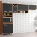 Ver imagem 2 de Cozinha Compacta Paneleiro e Aéreo Barcelona - Poliman Móveis