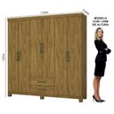 Ver imagem 3 de Guarda Roupa Casal A22 6 Portas 2 Gavetas Carioca Móveis