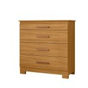 Ver imagem 2 de Cômoda para Quarto 4 Gavetas 90,4cm com Organizador de Jóias Dakota Marrom/Carvalho Americano
