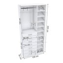 Ver imagem 2 de MÓDULO CLOSET M180.2021.B (SAPATEIRA E GAVETEIRO) MUNDI MOVEIS