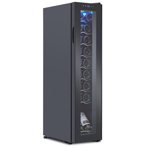 Takywep Adega de Vinhos 18 Garrafas Preto 52l com Controle Digital