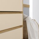 Ver imagem 2 de Cômoda para Quarto 3 Gavetas 90cm Califórnia Carvalho Off White Incorplac