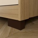 Ver imagem 7 de Cômoda para Quarto 3 Gavetas 90cm Califórnia Carvalho Off White Incorplac